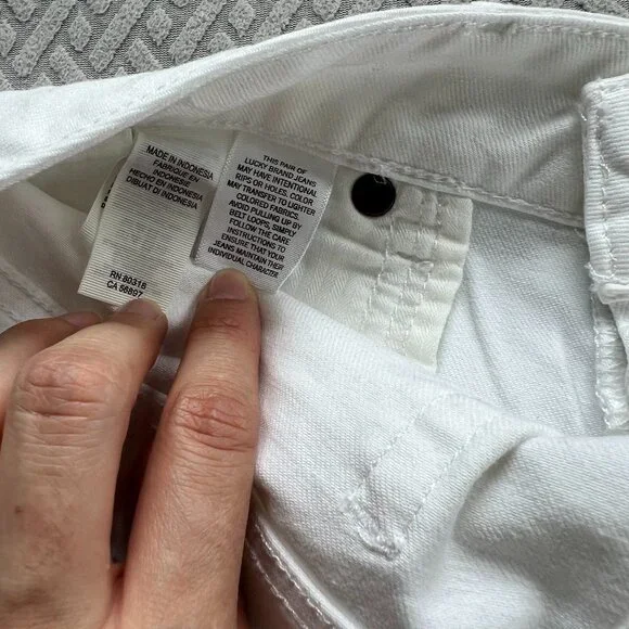 Lucky Brand Lolita Skinny White Jeans - Picture 2 of 8
